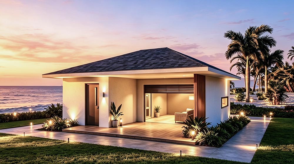 The Heritage Mews exterior with an open front deck